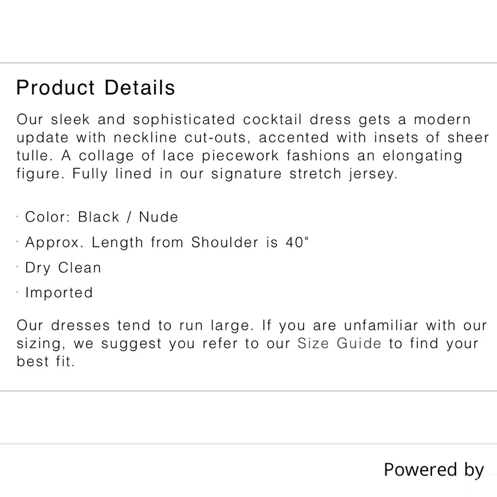 Tadashi Shoji Katori Women's Black Lace Cap Sleeve Dress Size 12 Party Cocktail - Picture 9 of 10